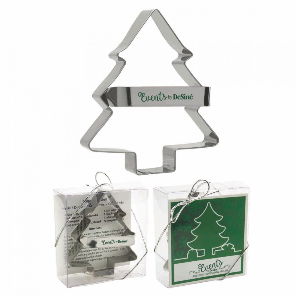 Metal Tree Cookie Cutter with Logo
