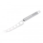 Stainless Steel Serrated Cheese Knife with Logo