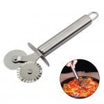 Personalized Double Roll Wheel Stainless Steel Pizza Cutter