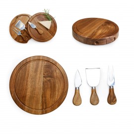 Custom Acacia Wood Cheese Board Set
