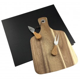 Logo Branded Cheese board w/2 Knives