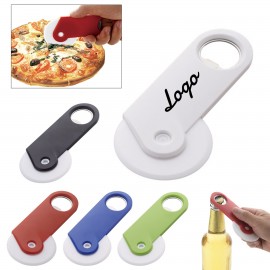 Personalized Pizza Roller Cutter with Bottle Opener MOQ 100