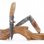 Olive Wood Folding Pocket Knife with Stainless Steel Blade Antique Style Full Color Optional with Logo