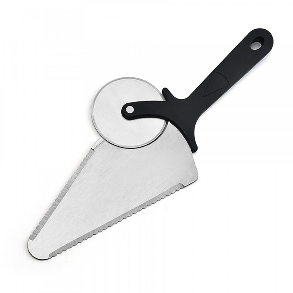 Stainless Steel Pizza Knife With Cake Shovel with Logo