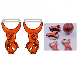 Customized Creative Crab Shape Silicone Fruit Blade Peeler