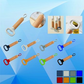 Promotional Classic Bottle Opener w/ Silicone Lanyard