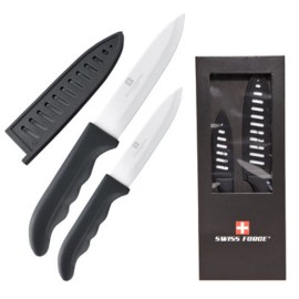 Promotional Swiss Force 2pc Precision Knife Set - Black  Promotional Swiss Force 2pc Precision Knife Set - Black