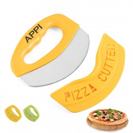 Stainless Steel Pizza Cutter With Blade Cover with Logo  Stainless Steel Pizza Cutter With Blade Cover with Logo