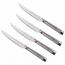 Oneida 4 Piece Stainless Steel Steak Knife Set with Logo