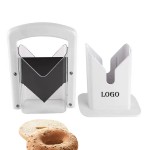 Bagel Slicer Stainless Steel Kitchen Guillotine Cutter with Logo