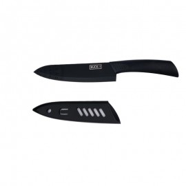 Black Blade Chef Knife With Cover with Logo