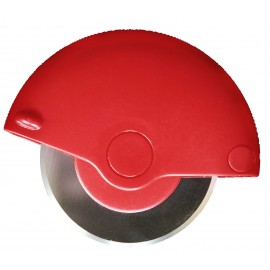Logo Branded 3.5 inch Red Pizza Wheel Cutter with Stainless Steel Blade  Logo Branded 3.5 inch Red Pizza Wheel Cutter with Stainless Steel Blade