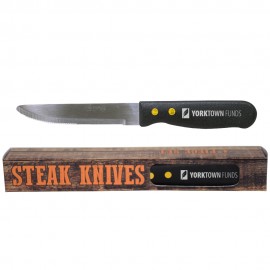 Promotional Black Jumbo Steak Knife Set