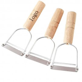 Logo Branded Wooden Stainless Steel Peeler