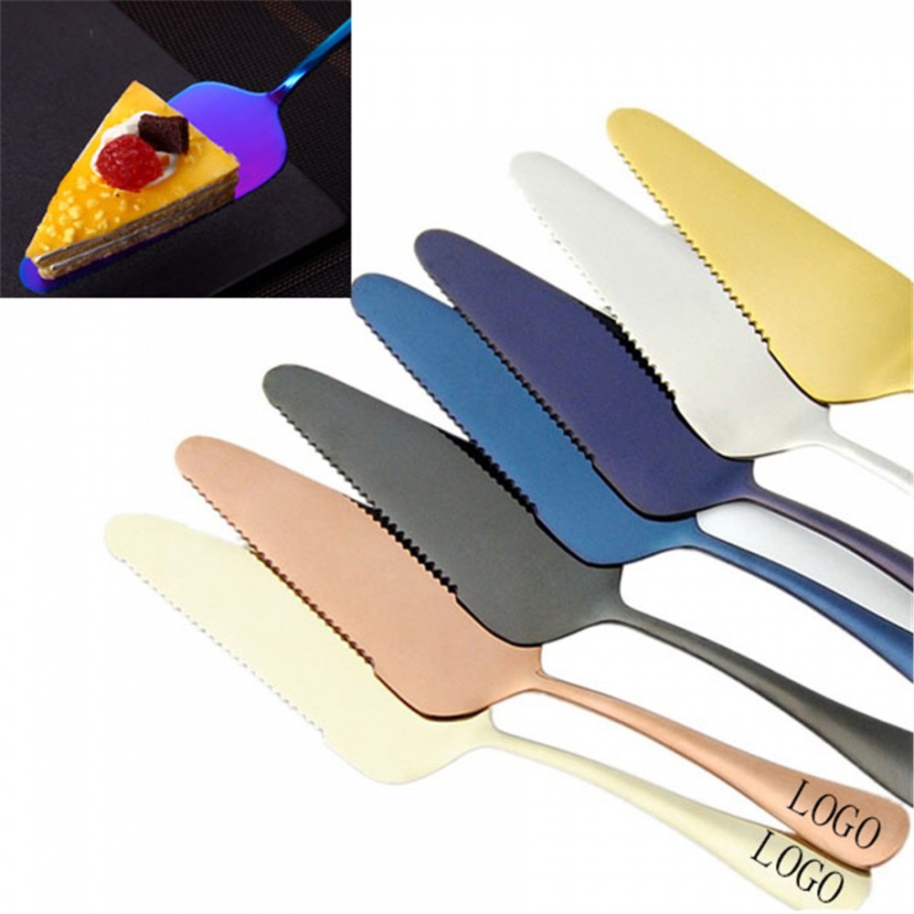 Stainless Steel Color Cake & Pizza Shovel with Logo