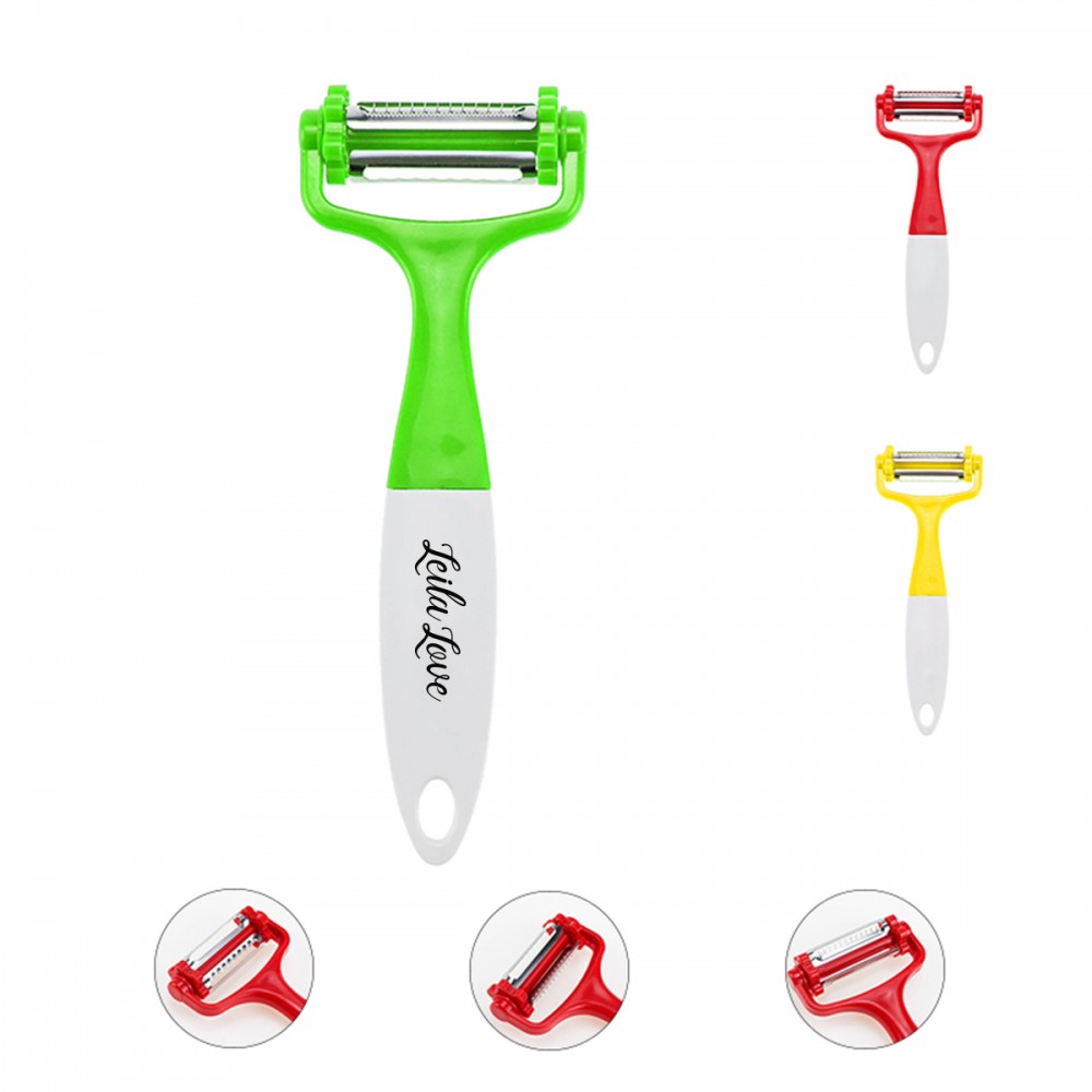 Three-blade Colorful Peeling Device (Economy Shipping) with Logo