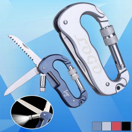 Personalized Carabiner w/ Knife and Light  Personalized Carabiner w/ Knife and Light