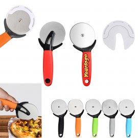 Stainless Steel Pizza Cutter with Ergonomic Handle with Logo