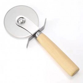 Pizza Cutter With Wooden Handle with Logo