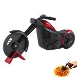 Motorcycle Shaped Pizza Roller Cutter with Logo