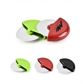 Stainless Steel Blade Pizza Cutter with Logo  Stainless Steel Blade Pizza Cutter with Logo