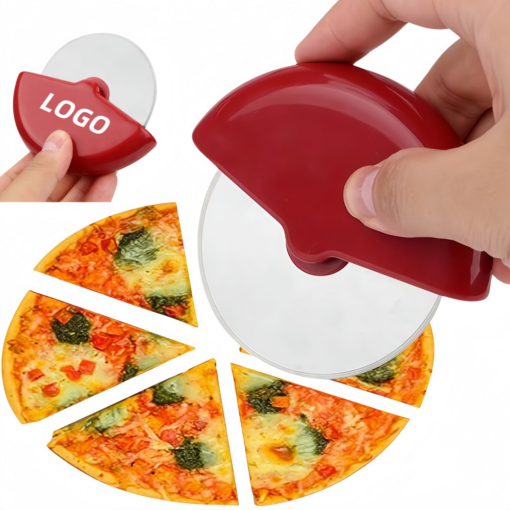 Round Rolling Pin Pizza Cutter with Logo
