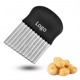 Large Stainless Steel Crinkle Cutter with Logo