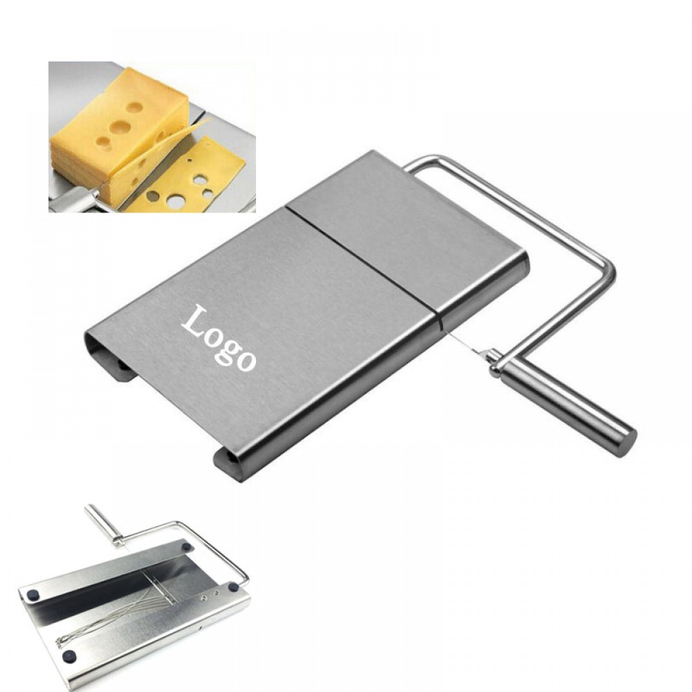 Stainless Steel Cheese Slicer with Logo