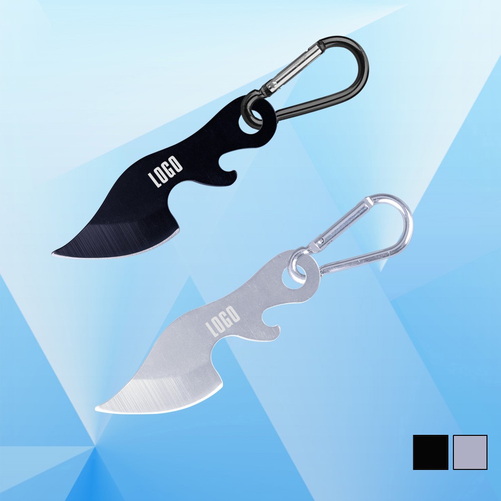 Personalized Knife and Bottle Opener w/ Carabiner