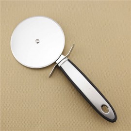 Customized #2 Stainless Steel Pizza Cutter W/ Handle Plastic Edge
