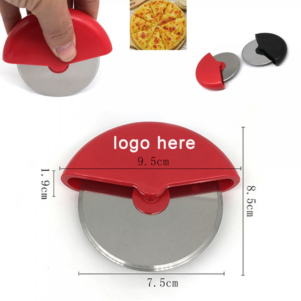 Customized Handheld Pizza Cutter With Protective Sheath