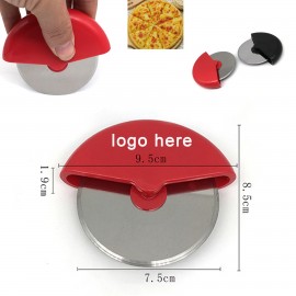 Customized Handheld Pizza Cutter With Protective Sheath