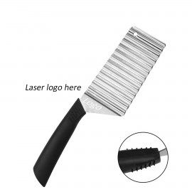 Stainless Steel Crinkle Cut Knife with Logo  Stainless Steel Crinkle Cut Knife with Logo