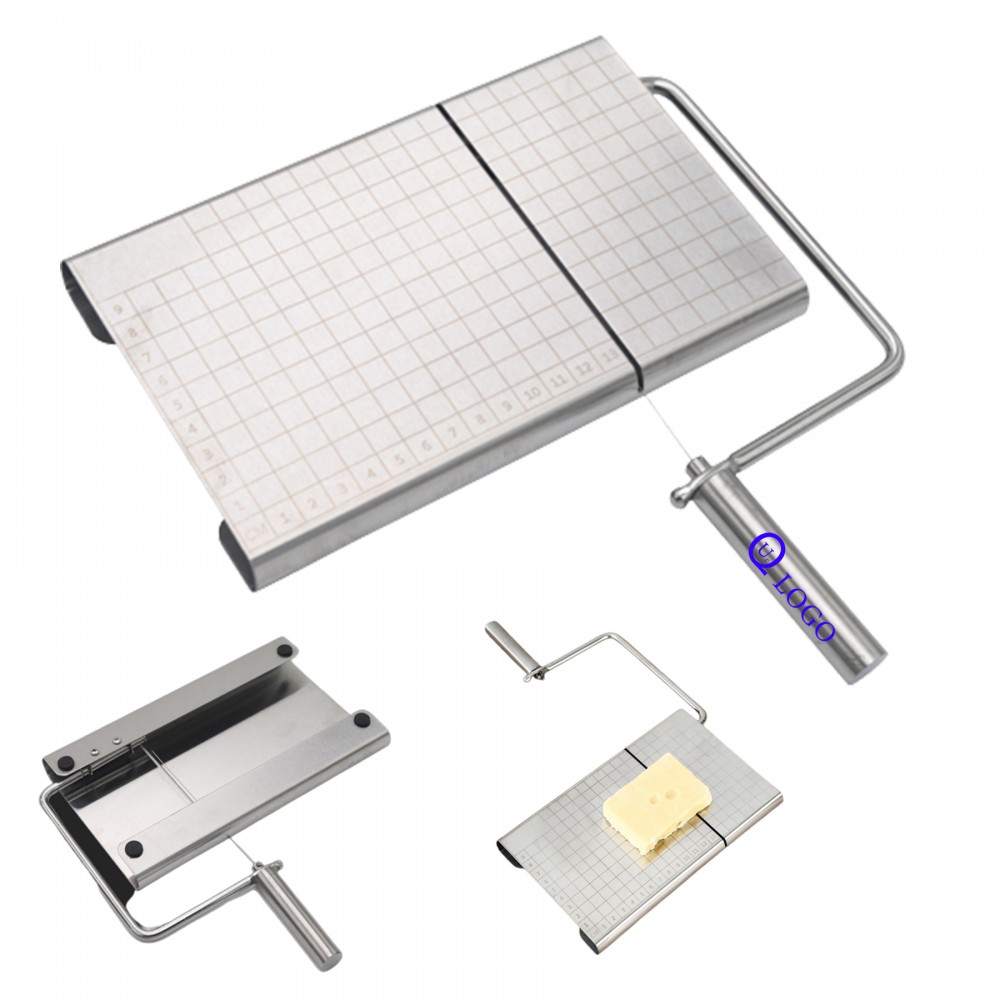Stainless Steel Cheese Slicer with Logo