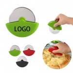 Stainless Steel Round Pizza Cutter-Pizza Slicing Tool with Logo