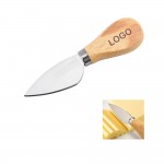 Logo Branded Wooden Handle Cheese Pointed Knife