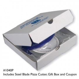 Customized Worlds Best Gourmet Pizza Cutter w/Steel Blade, Mini Pizza Box, Coupon