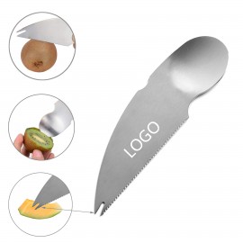 3 IN 1 Fruit Spoon Knife With Fork with Logo