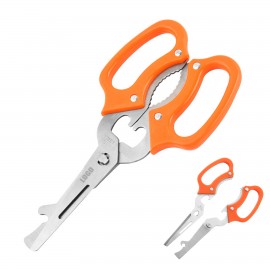 Multi Orange Handle Scissors with Logo