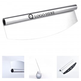 Stainless Steel Snowflake Pizza Cutter with Logo
