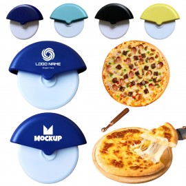 Logo Branded Plastic Pizza Cutter Wheel Knife