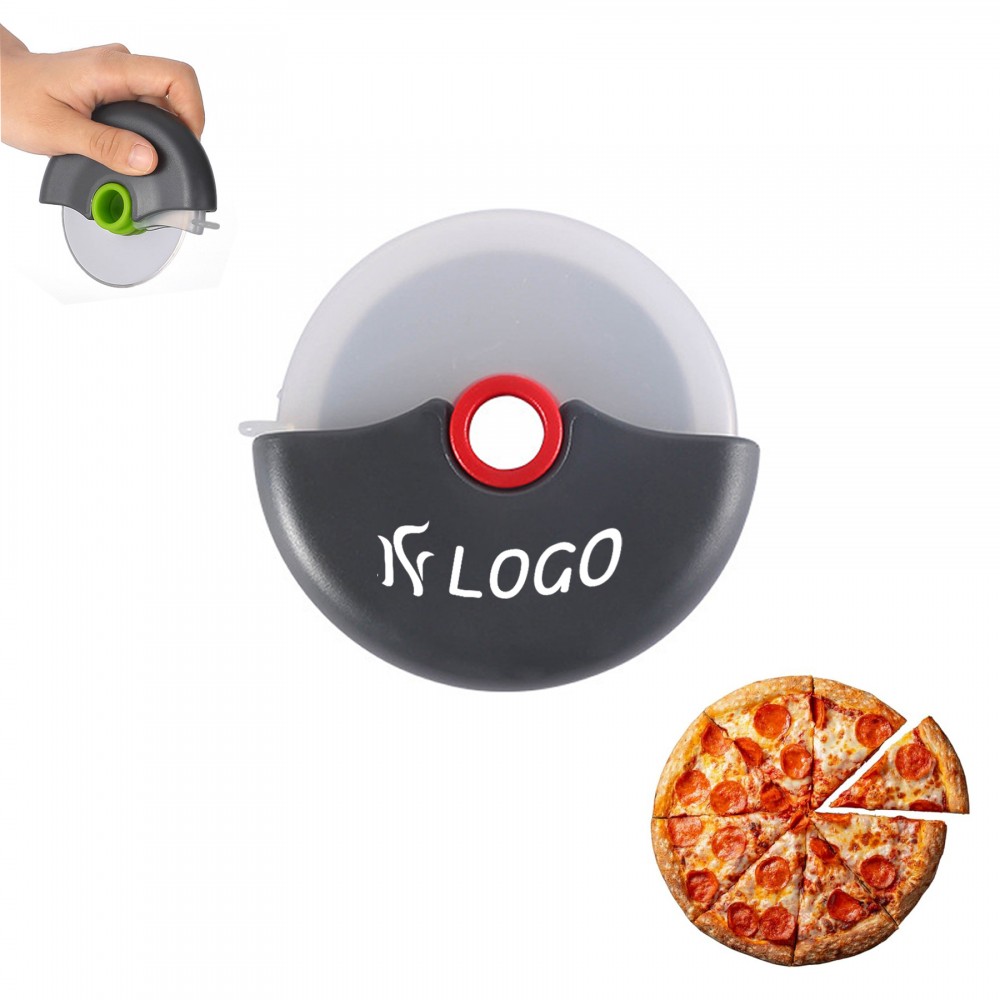 Round Rolling Pizza Cutter with Logo