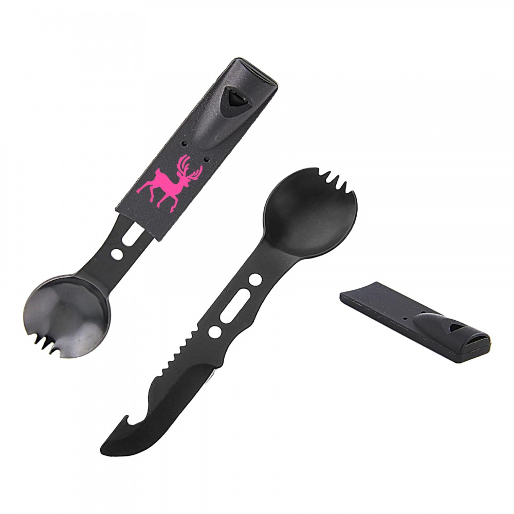 7 In 1 Multifunctional Camping Spork Set with Logo