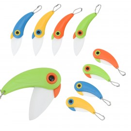 Parrot-Shaped Ceramic Knife with Logo