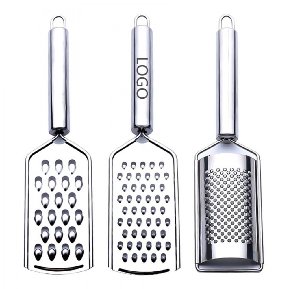 Stainless Steel Cheese Grater with Logo