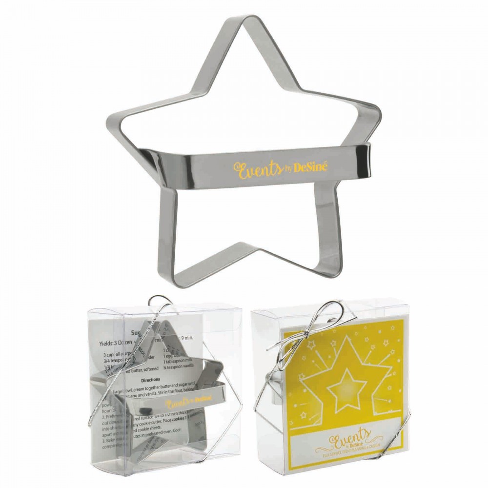 Metal Star Cookie Cutter with Logo