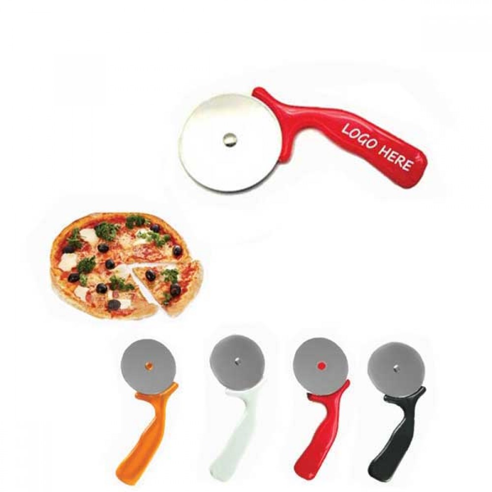 Stainless Steel Pizza Wheel Cutter Custom Imprinted