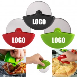 Handheld Stainless Steel Pizza Cutter with Logo