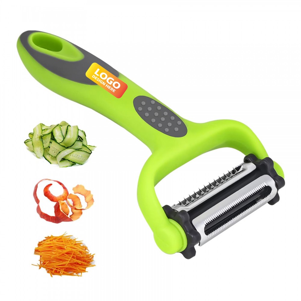 Logo Branded 3" 1 Blade Spin Design With Julienne Peeler