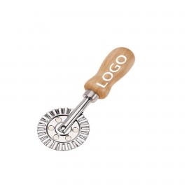 Oak Pancake Cutter With a Pancake Wheel with Logo